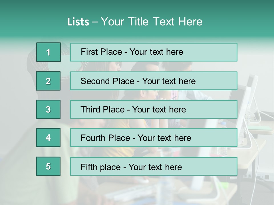 Class Monitor Network PowerPoint Template