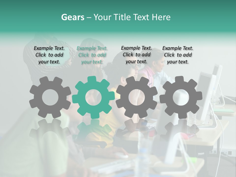 Class Monitor Network PowerPoint Template