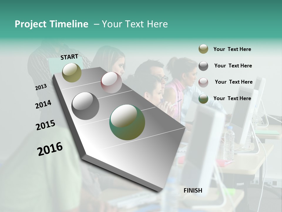 Class Monitor Network PowerPoint Template