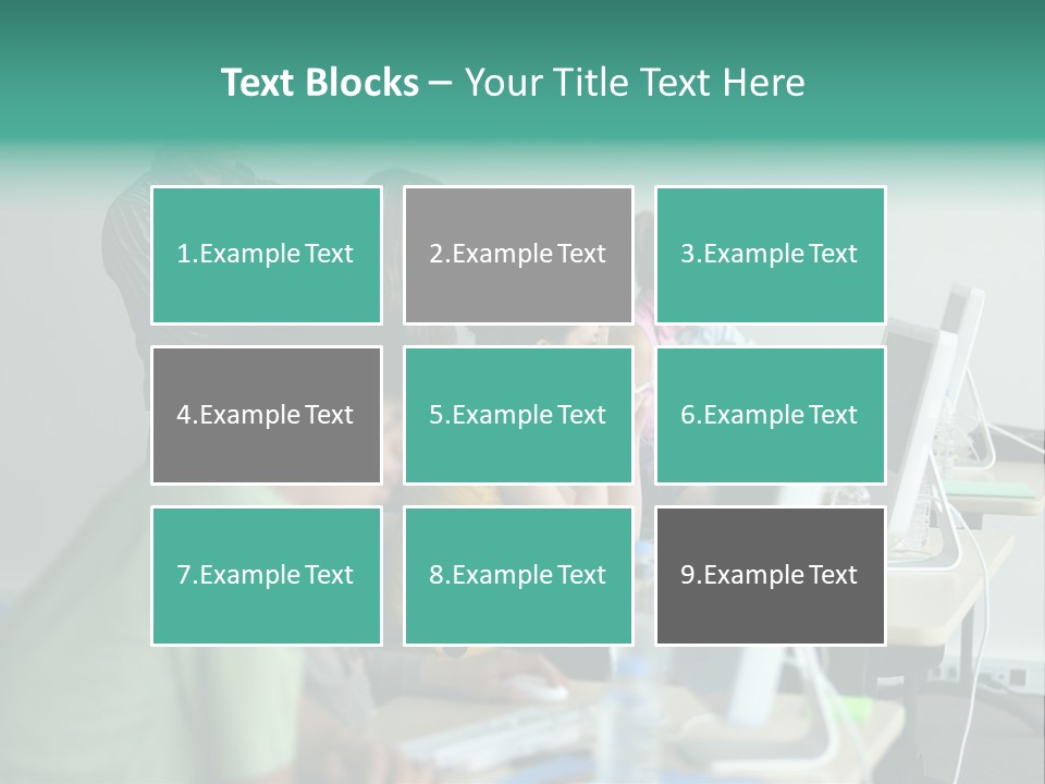 Class Monitor Network PowerPoint Template