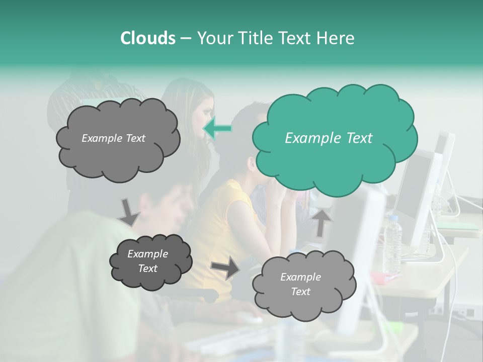 Class Monitor Network PowerPoint Template