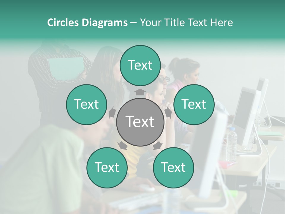 Class Monitor Network PowerPoint Template