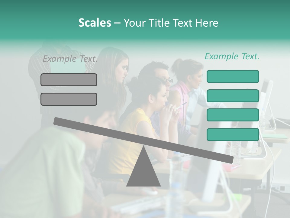 Class Monitor Network PowerPoint Template