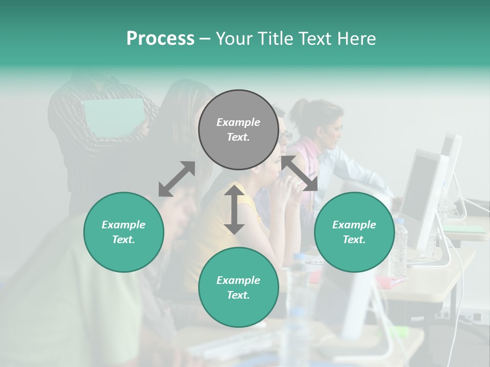 Class Monitor Network PowerPoint Template