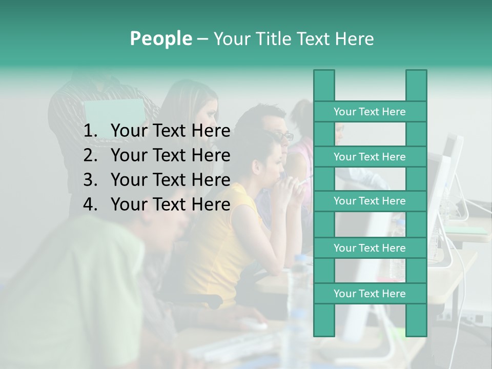 Class Monitor Network PowerPoint Template