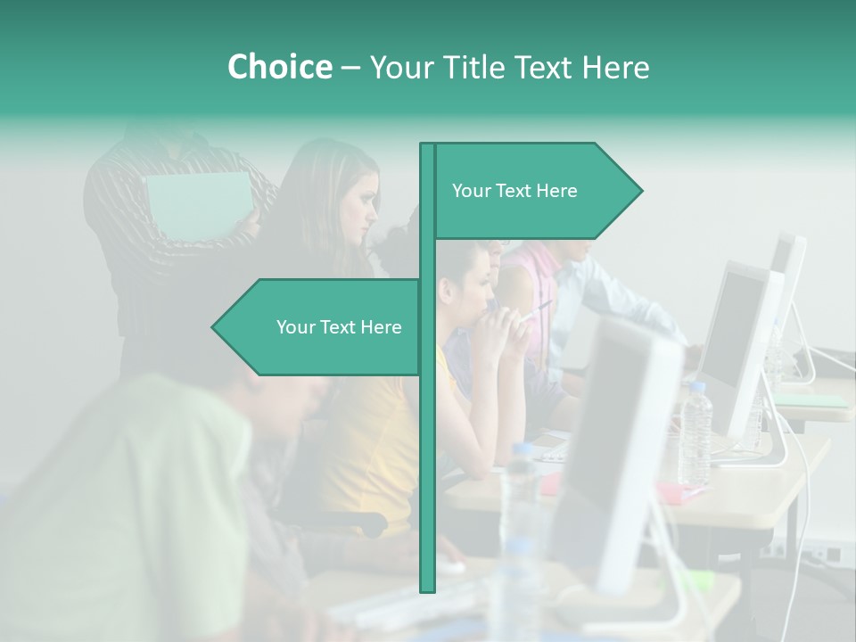 Class Monitor Network PowerPoint Template