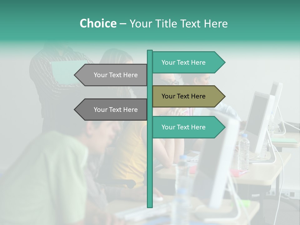 Class Monitor Network PowerPoint Template