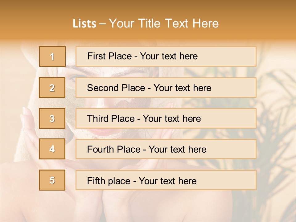 Tree Body Antiaging PowerPoint Template