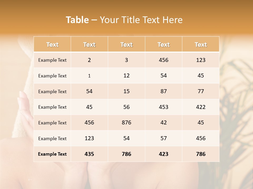 Tree Body Antiaging PowerPoint Template