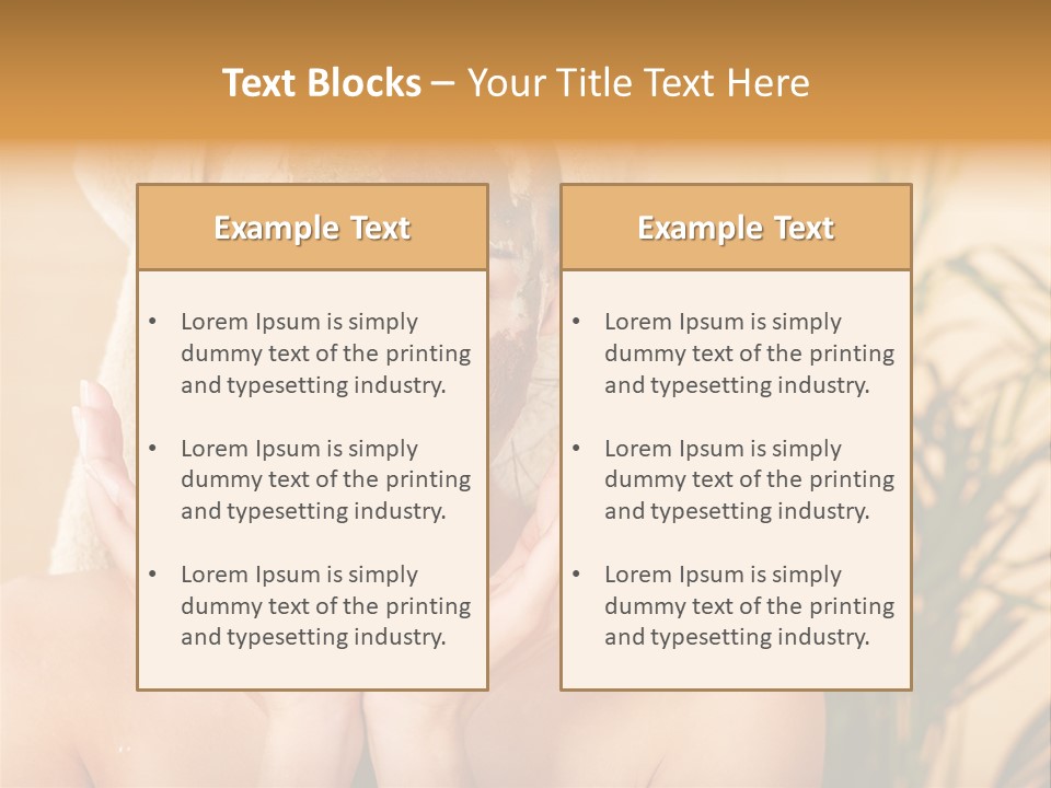 Tree Body Antiaging PowerPoint Template