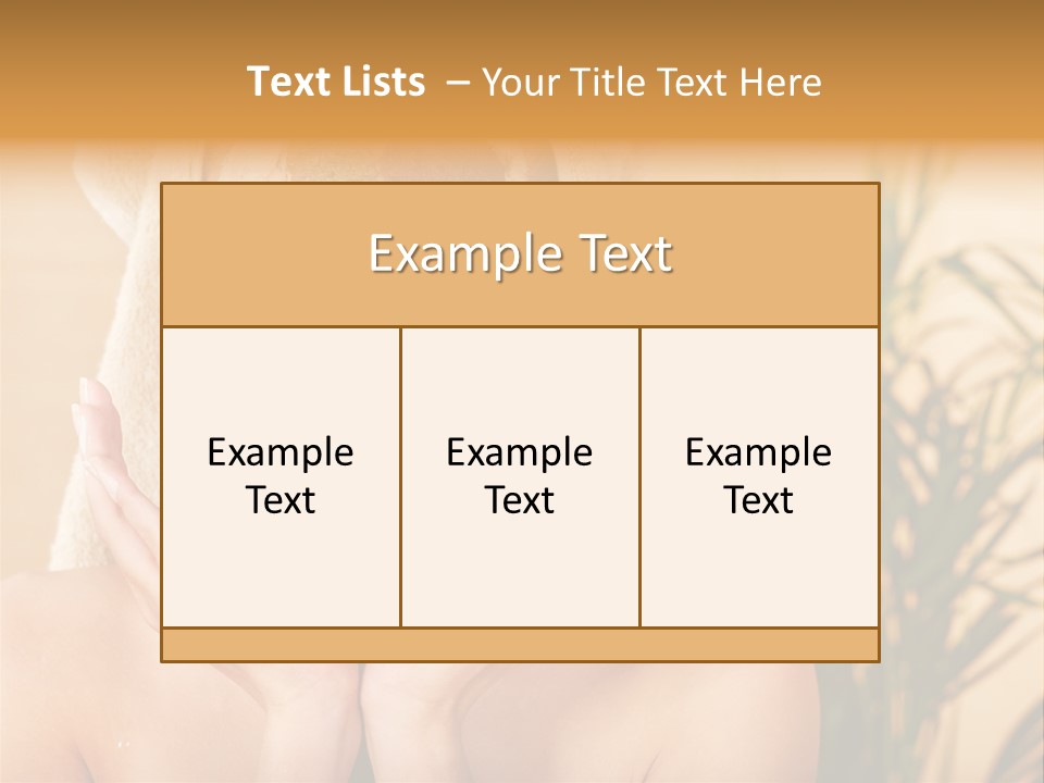 Tree Body Antiaging PowerPoint Template