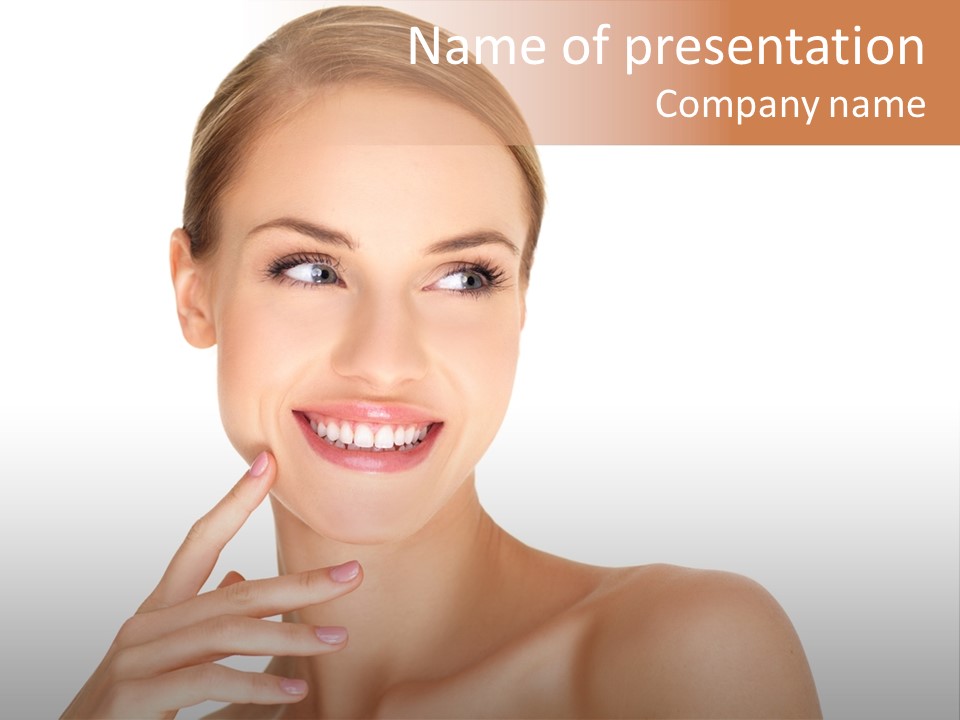 Fashion Face Person PowerPoint Template