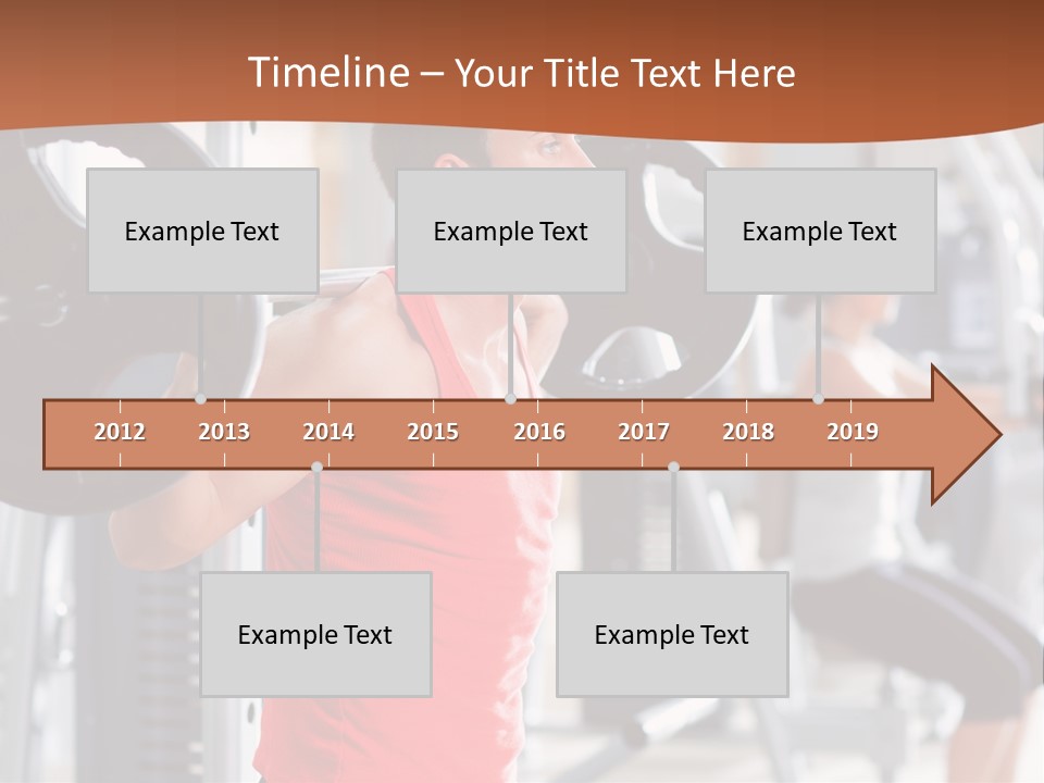 Male Indoor Dumbbell PowerPoint Template