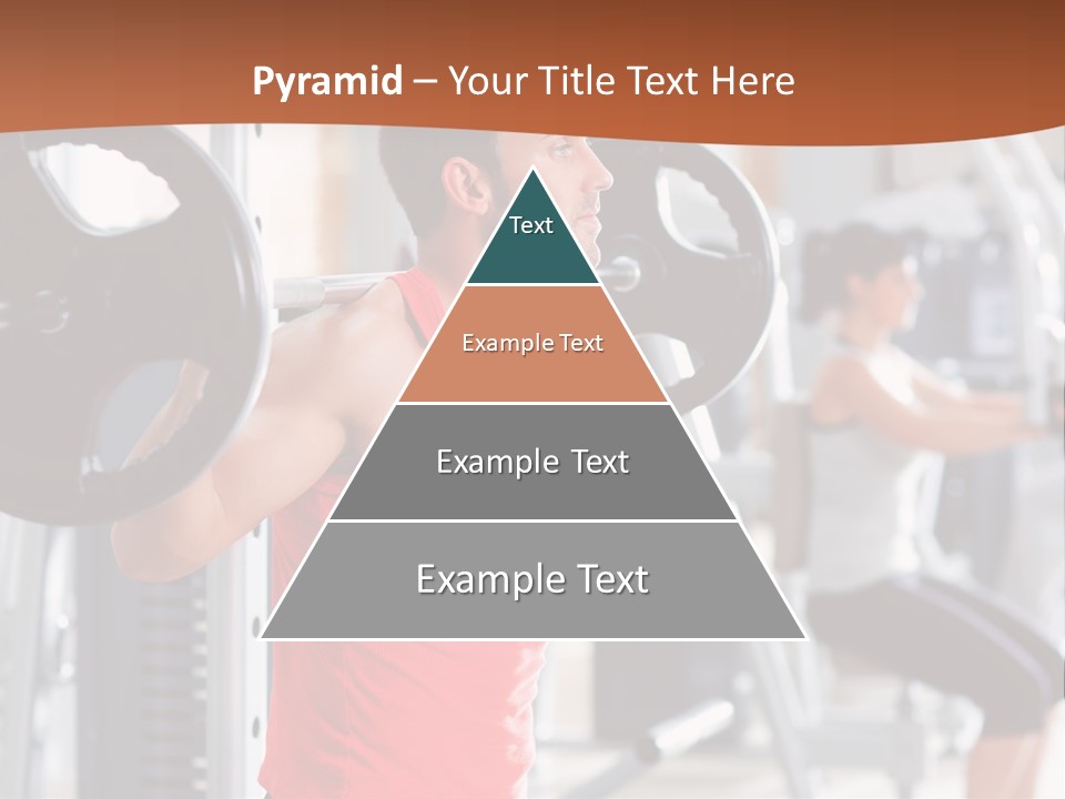 Male Indoor Dumbbell PowerPoint Template