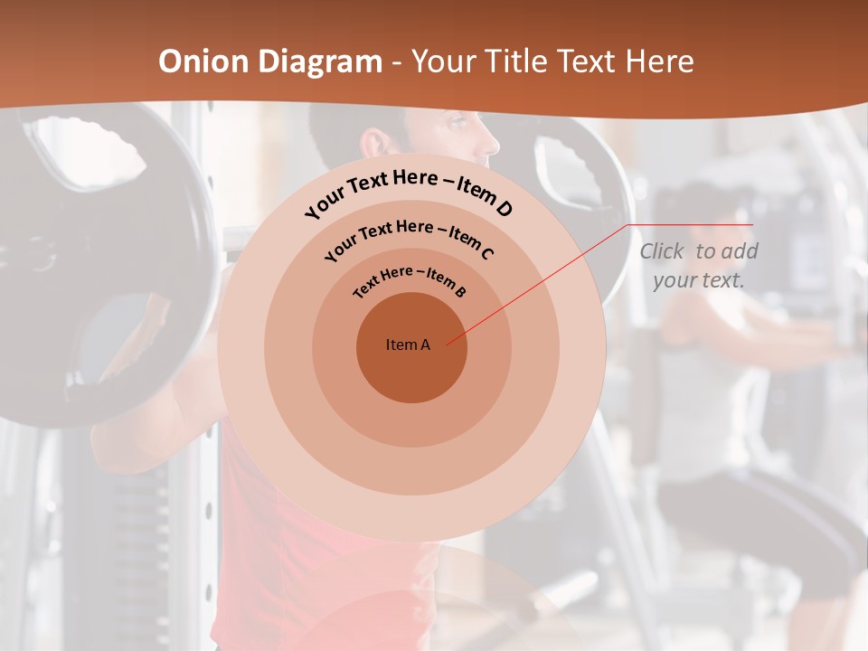 Male Indoor Dumbbell PowerPoint Template