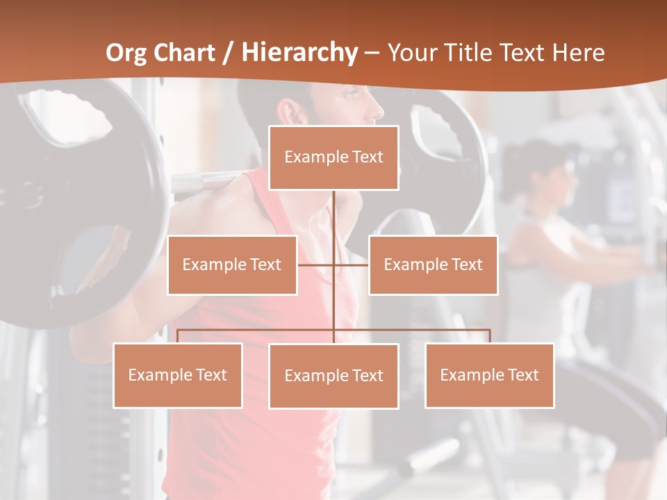 Male Indoor Dumbbell PowerPoint Template