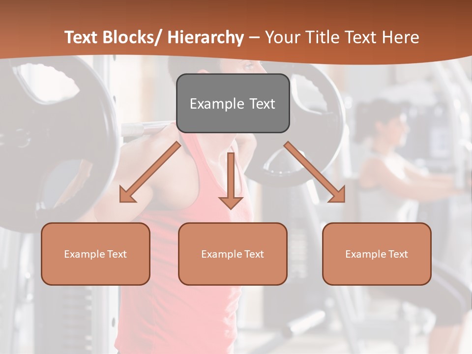 Male Indoor Dumbbell PowerPoint Template