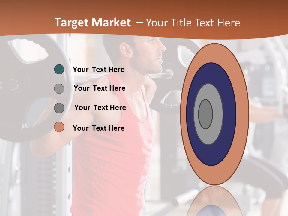 Male Indoor Dumbbell PowerPoint Template