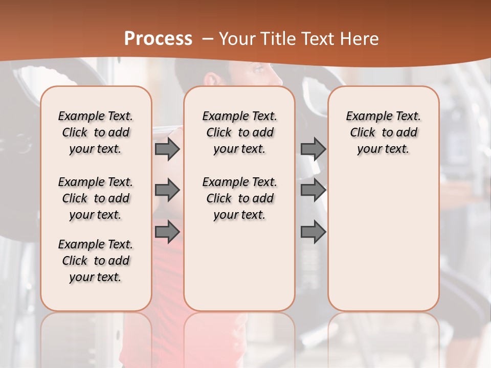 Male Indoor Dumbbell PowerPoint Template