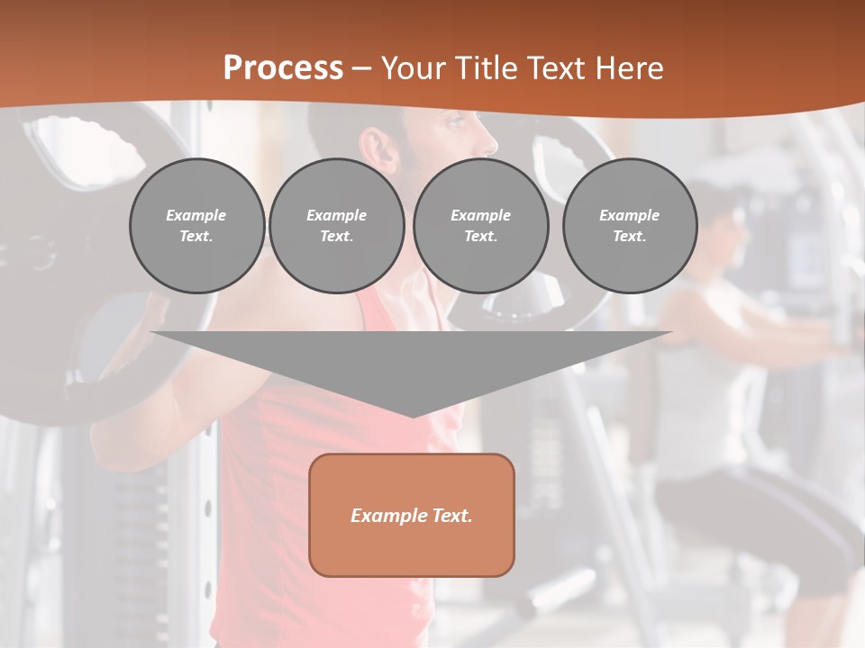 Male Indoor Dumbbell PowerPoint Template