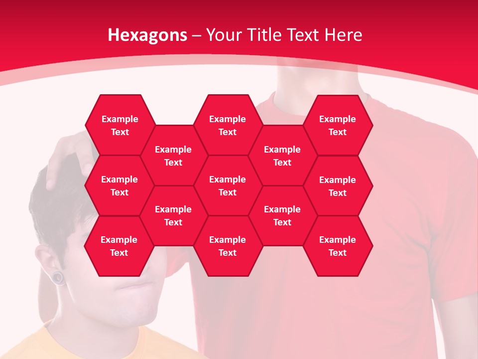 A Young Man Standing Next To A Young Man In A Red Shirt PowerPoint Template