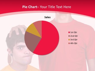 A Young Man Standing Next To A Young Man In A Red Shirt PowerPoint Template