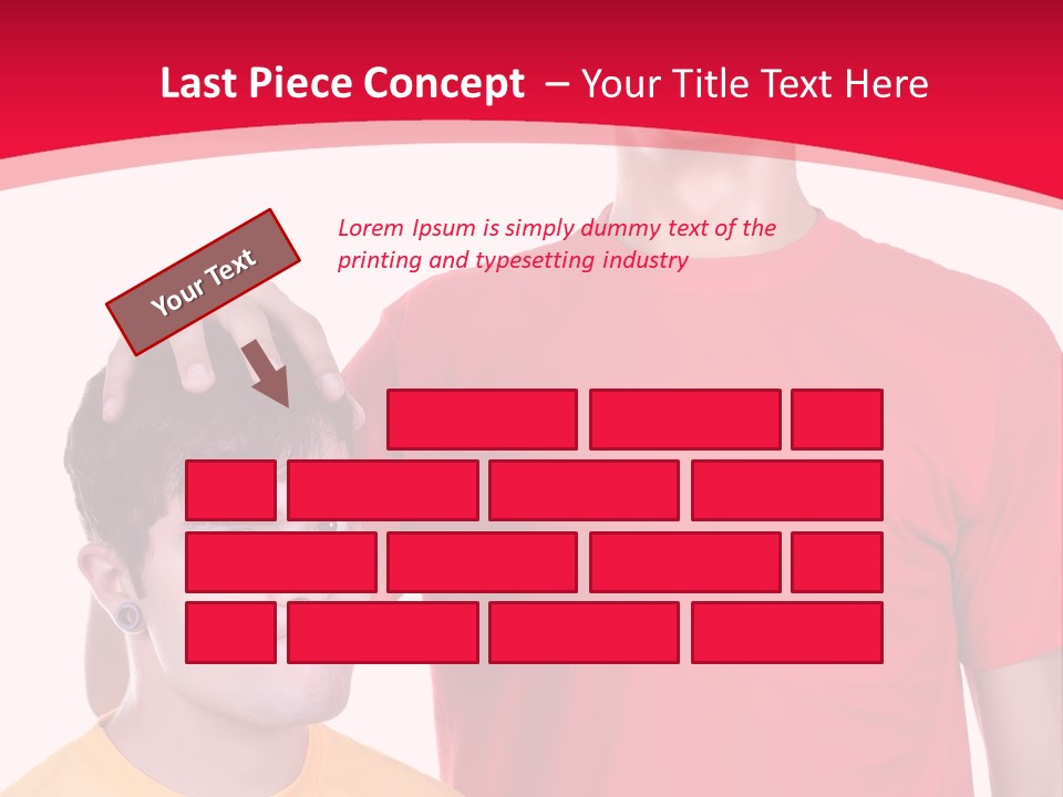 A Young Man Standing Next To A Young Man In A Red Shirt PowerPoint Template