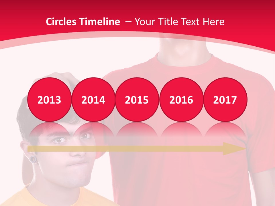 A Young Man Standing Next To A Young Man In A Red Shirt PowerPoint Template