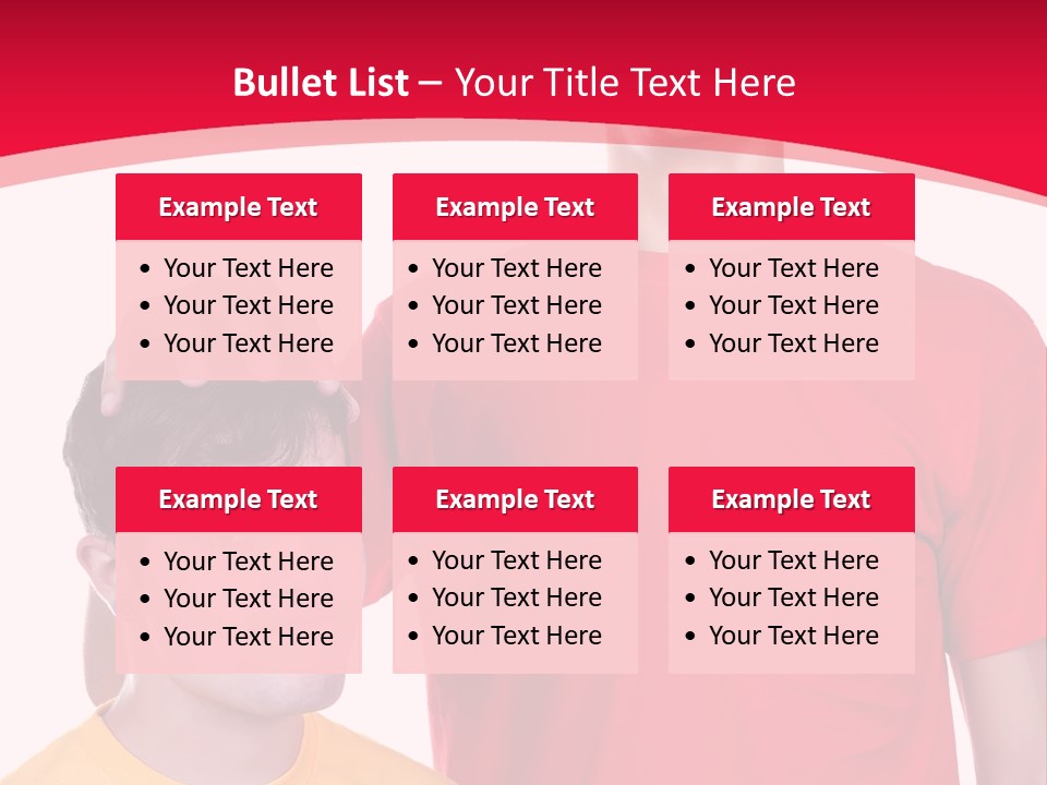 A Young Man Standing Next To A Young Man In A Red Shirt PowerPoint Template