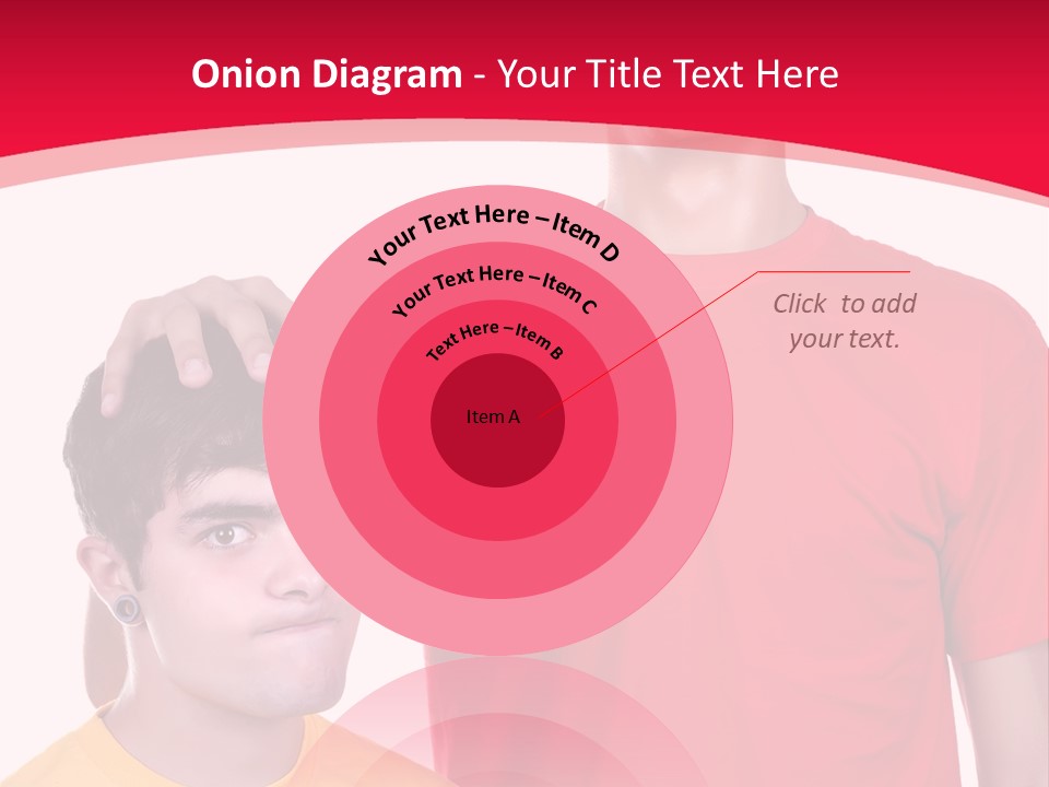 A Young Man Standing Next To A Young Man In A Red Shirt PowerPoint Template