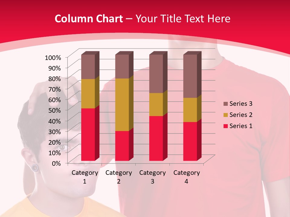 A Young Man Standing Next To A Young Man In A Red Shirt PowerPoint Template
