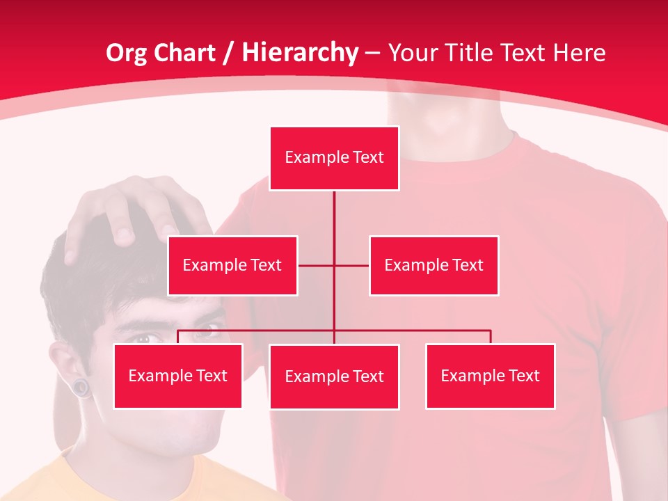 A Young Man Standing Next To A Young Man In A Red Shirt PowerPoint Template