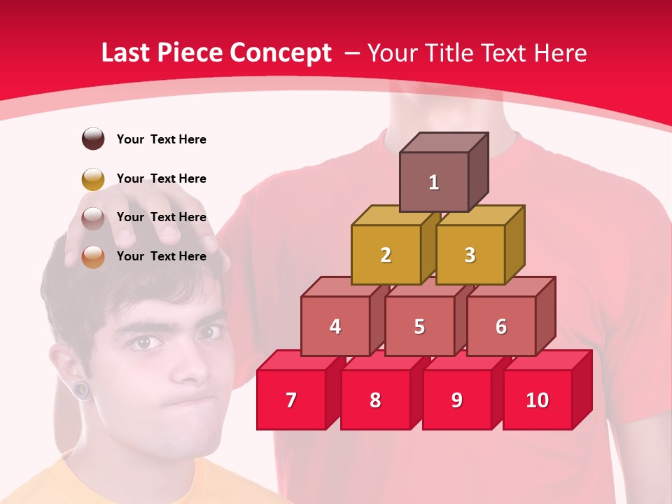 A Young Man Standing Next To A Young Man In A Red Shirt PowerPoint Template