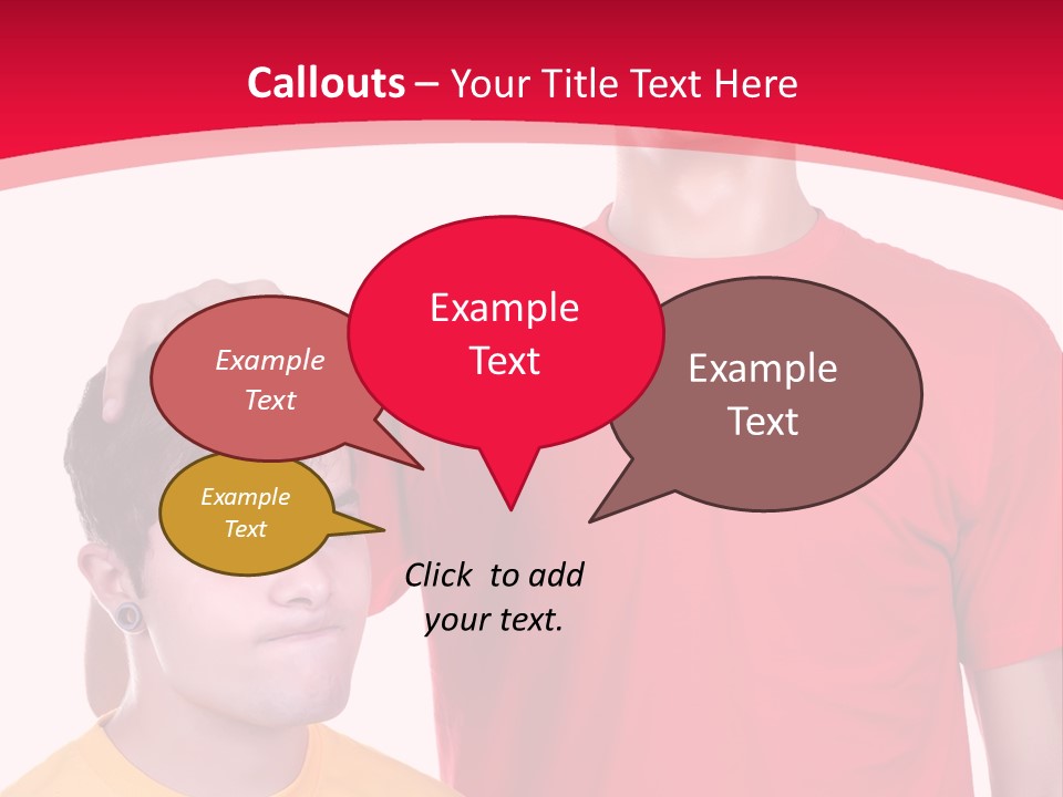 A Young Man Standing Next To A Young Man In A Red Shirt PowerPoint Template