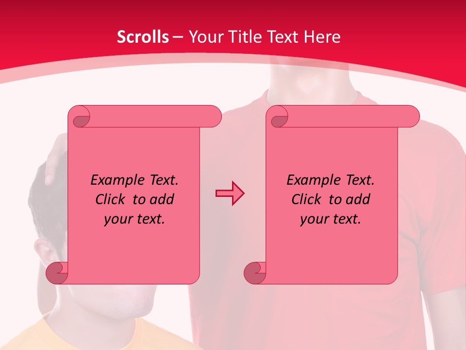 A Young Man Standing Next To A Young Man In A Red Shirt PowerPoint Template
