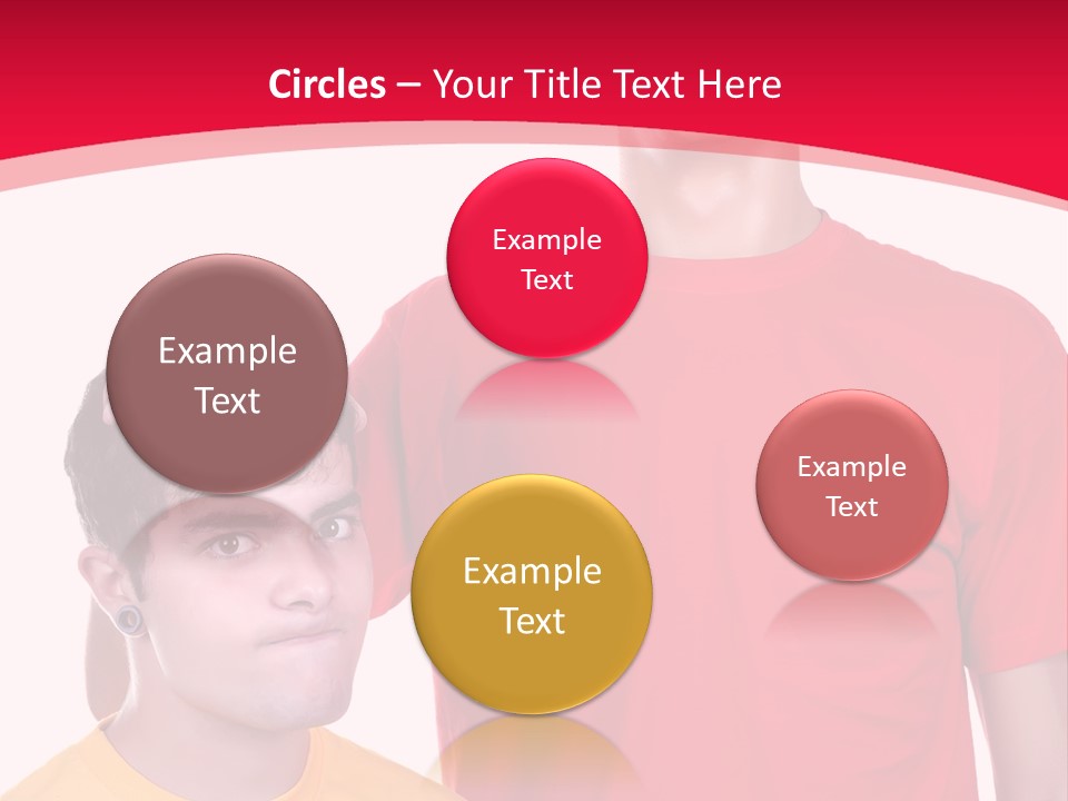 A Young Man Standing Next To A Young Man In A Red Shirt PowerPoint Template