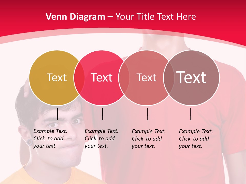 A Young Man Standing Next To A Young Man In A Red Shirt PowerPoint Template