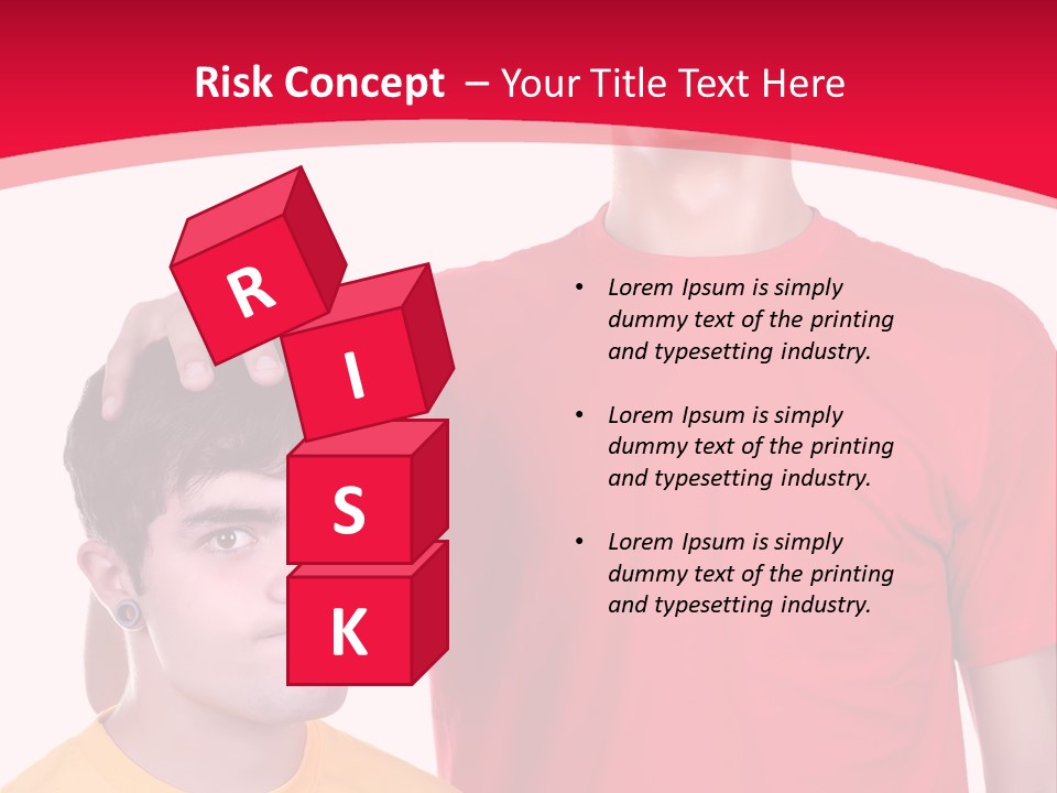 A Young Man Standing Next To A Young Man In A Red Shirt PowerPoint Template