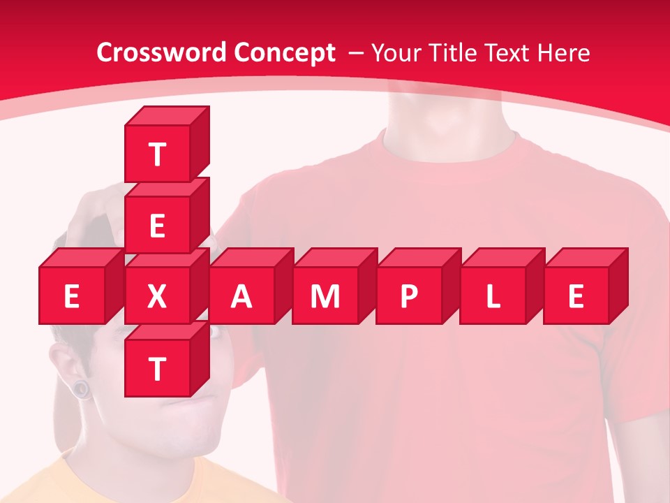 A Young Man Standing Next To A Young Man In A Red Shirt PowerPoint Template