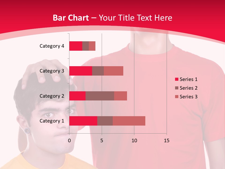 A Young Man Standing Next To A Young Man In A Red Shirt PowerPoint Template