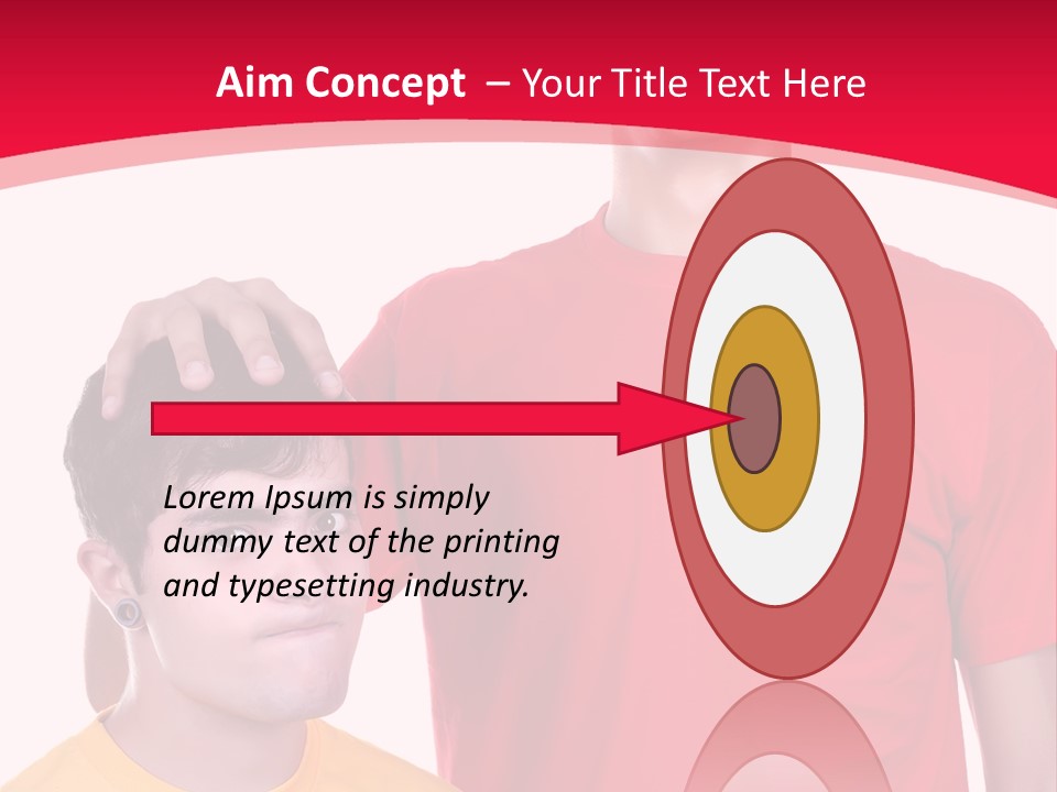 A Young Man Standing Next To A Young Man In A Red Shirt PowerPoint Template