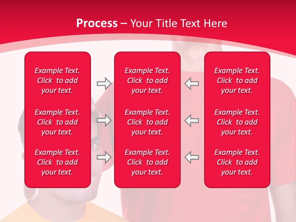 A Young Man Standing Next To A Young Man In A Red Shirt PowerPoint Template