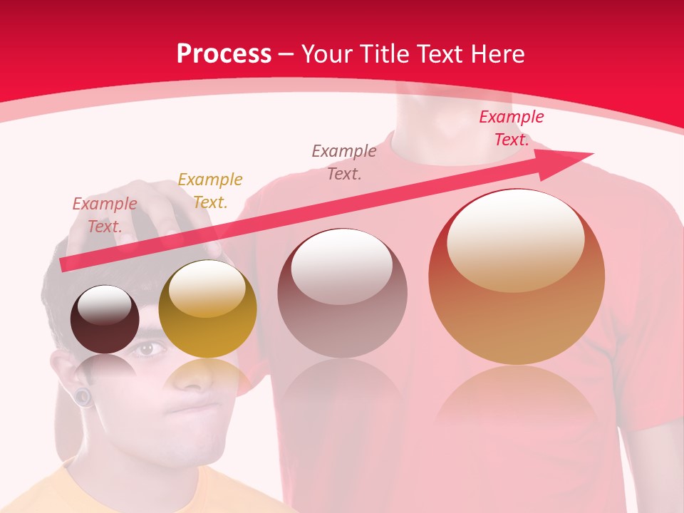 A Young Man Standing Next To A Young Man In A Red Shirt PowerPoint Template