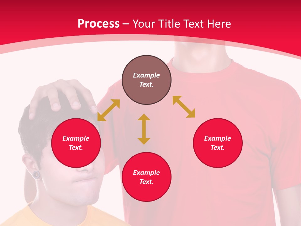 A Young Man Standing Next To A Young Man In A Red Shirt PowerPoint Template