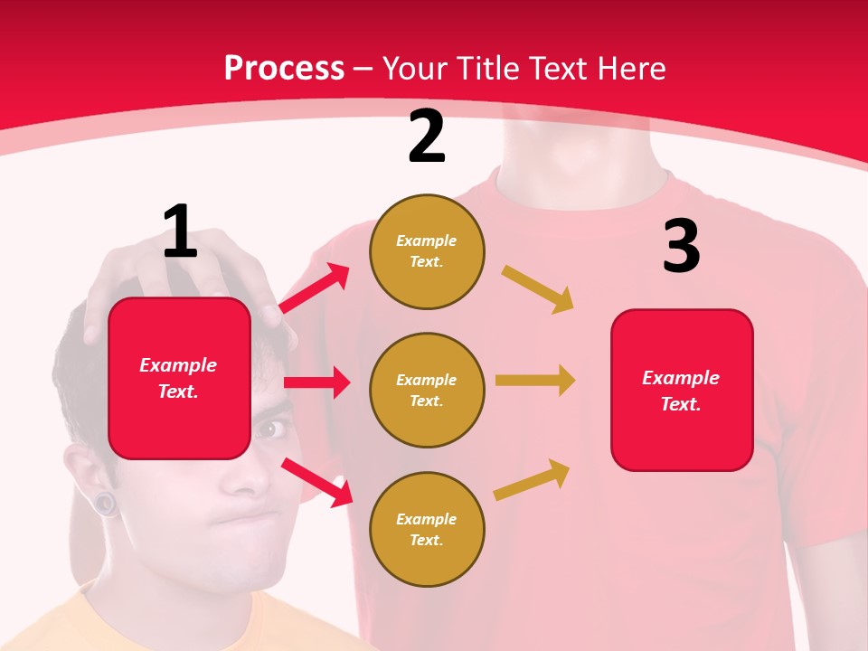 A Young Man Standing Next To A Young Man In A Red Shirt PowerPoint Template