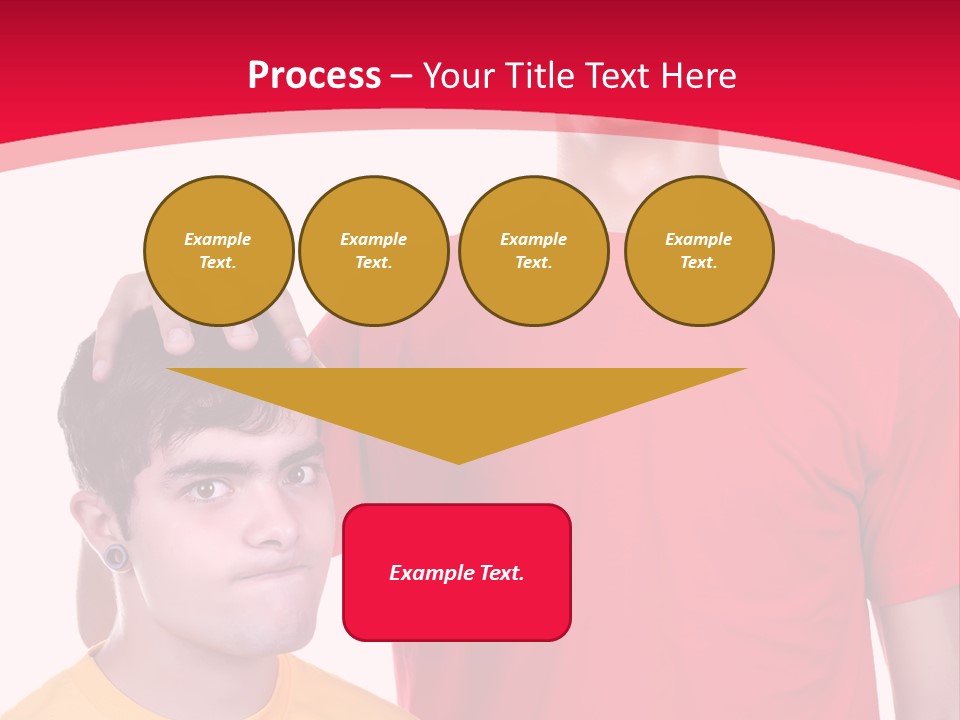 A Young Man Standing Next To A Young Man In A Red Shirt PowerPoint Template