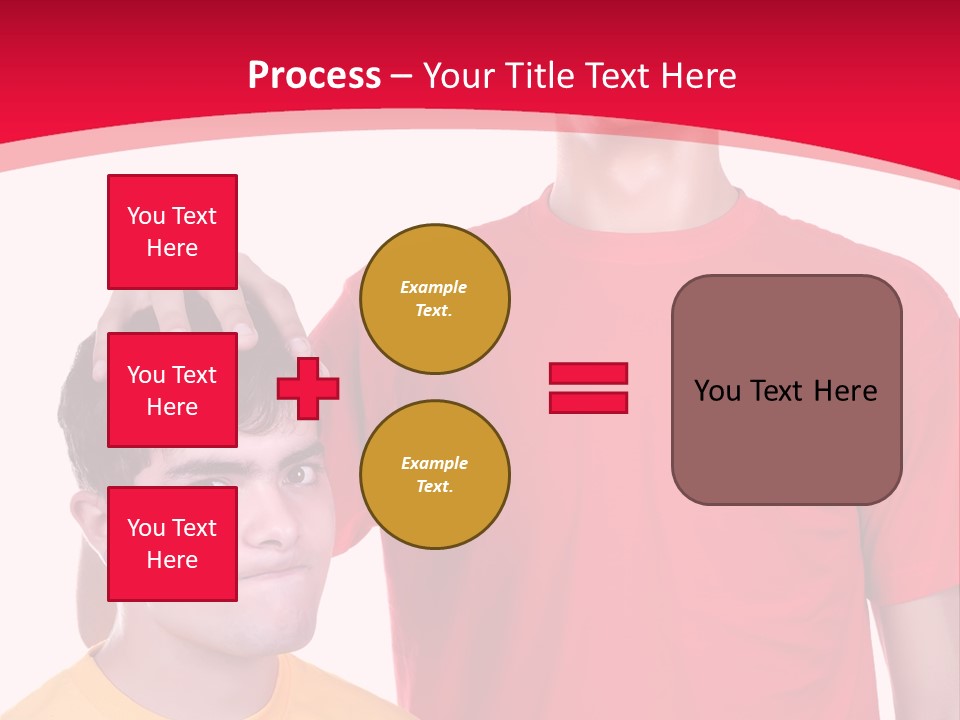 A Young Man Standing Next To A Young Man In A Red Shirt PowerPoint Template