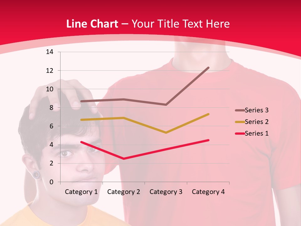 A Young Man Standing Next To A Young Man In A Red Shirt PowerPoint Template