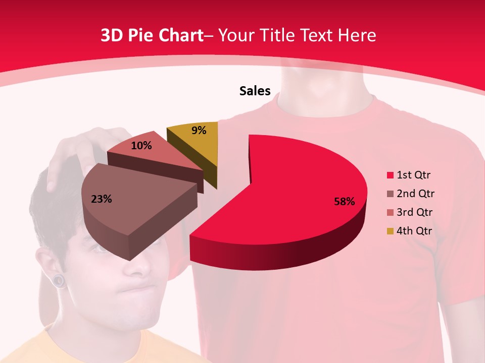 A Young Man Standing Next To A Young Man In A Red Shirt PowerPoint Template