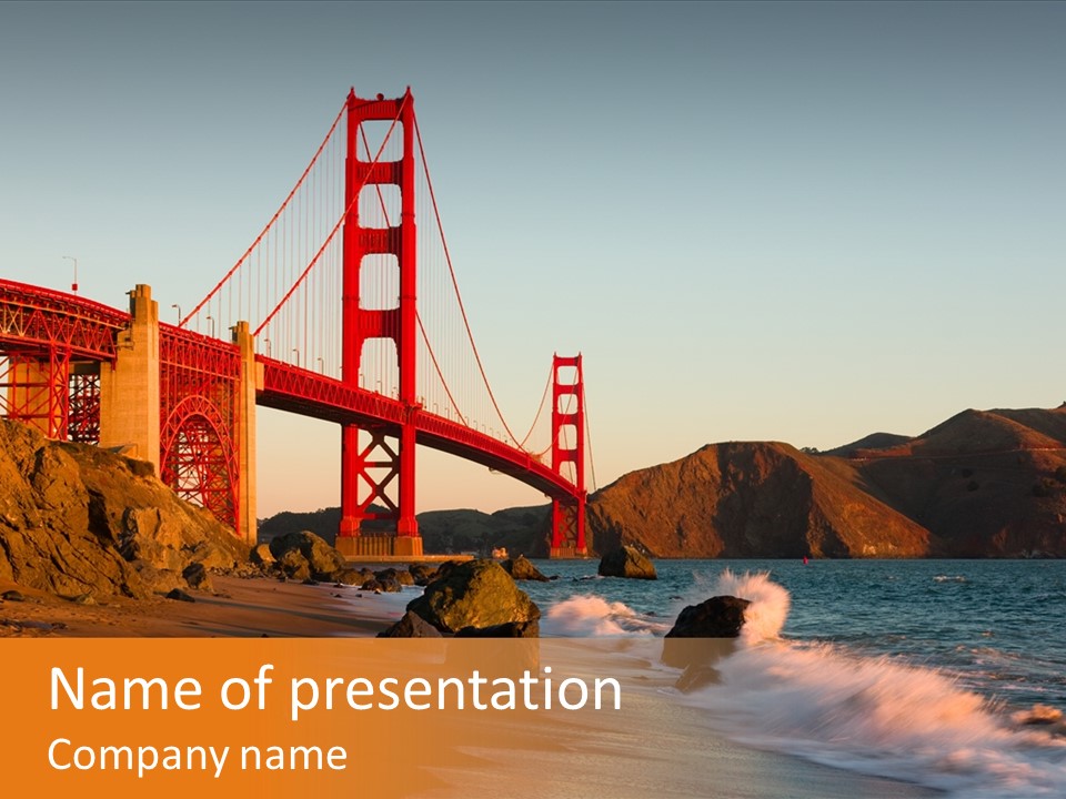 Golden Gate Sunset PowerPoint Template